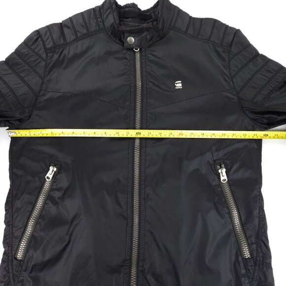 NEW G-Star Raw Black Suzaki SP Café Racer Biker Moto Jacket Grunge Streetwear - Picture 4 of 15
